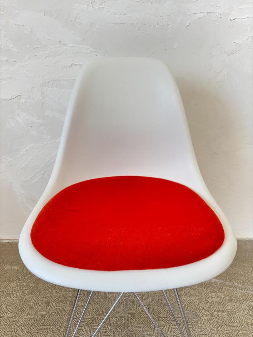 イームズ/Eamesシェルチェア ホワイト×オレンジ B