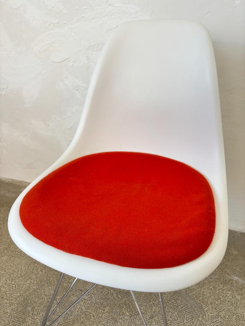 イームズ/Eamesシェルチェア ホワイト×オレンジ B