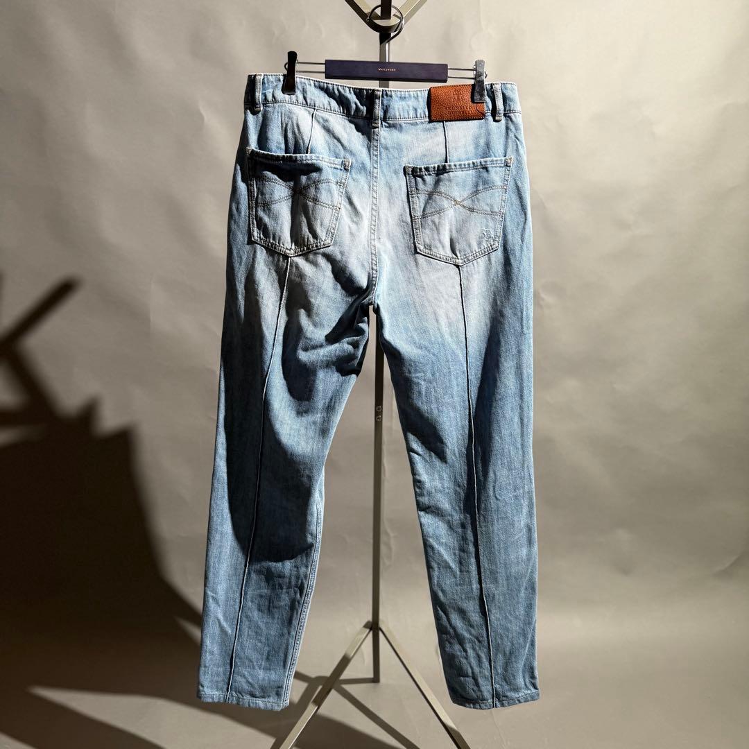 BRUNELLOCUCINELLI ダメージデニムスラックス size48