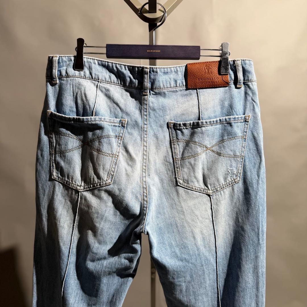 BRUNELLOCUCINELLI ダメージデニムスラックス size48