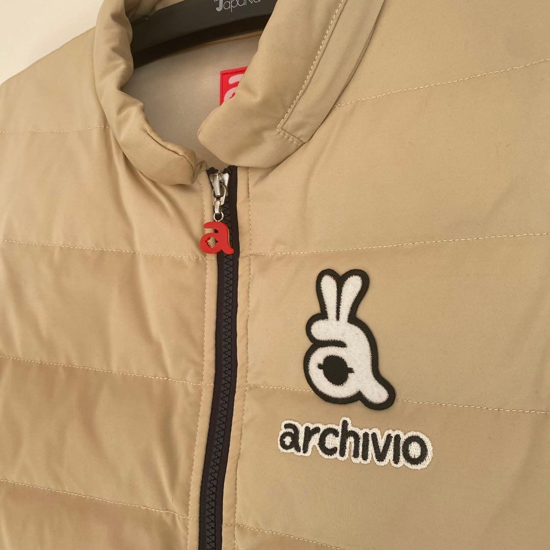 archivio ベージュ ダウンベスト