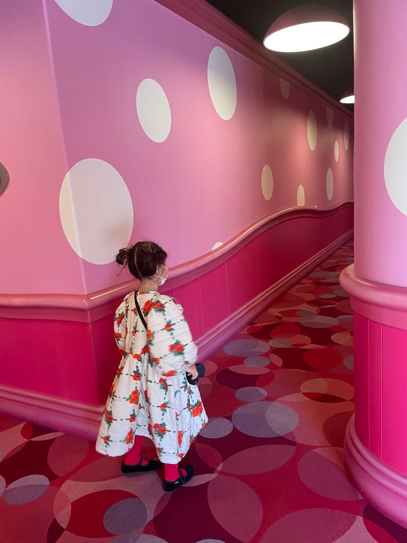 yellowpelota 花柄キルティングワンピース 5y