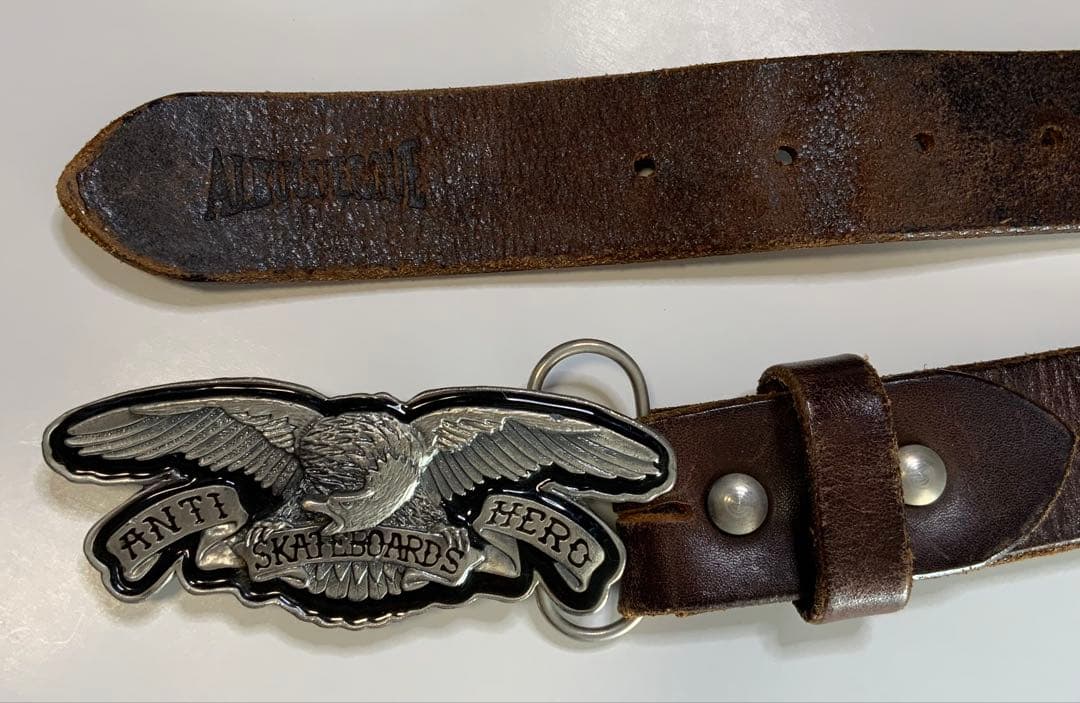 ANTI HERO SKATEBOARDS レザー　ベルト　イーグル　バックル