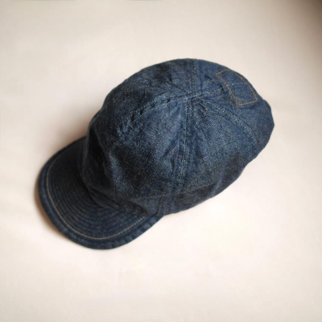 45R 麦デニムのキャップ