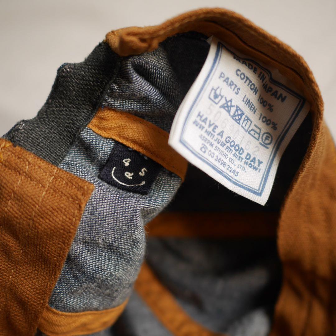 45R 麦デニムのキャップ