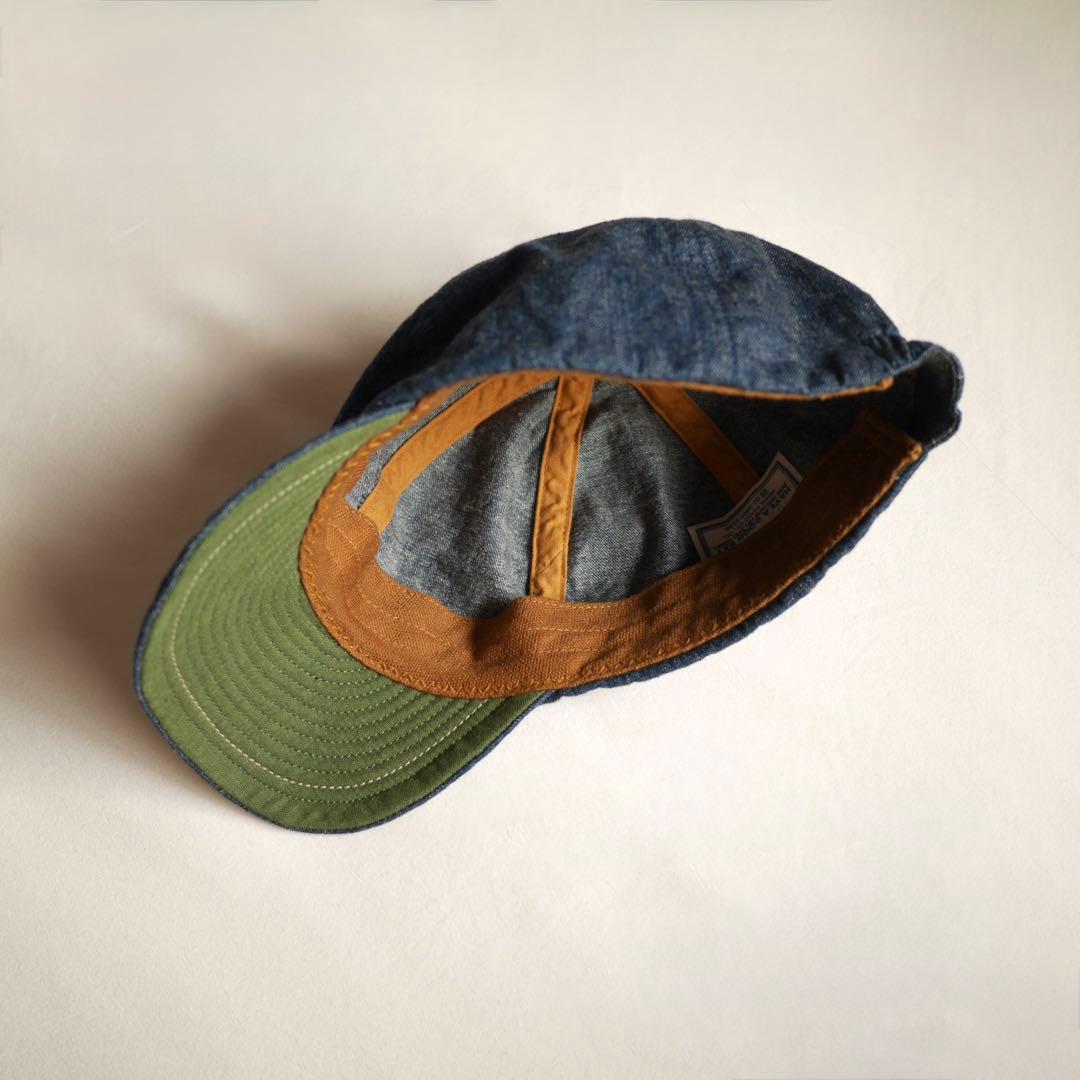 45R 麦デニムのキャップ