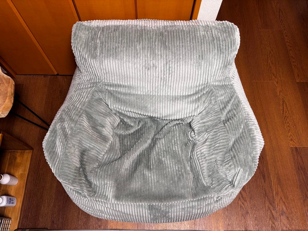 HUGME 1人掛けビーズソファ Mint LOOSY グッション付き