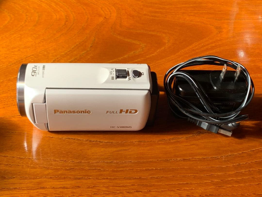 Panasonic HC-V480MS ホワイト ビデオカメラ 本体
