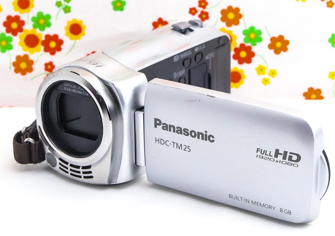 パナソニック HDC-TM25☆ビデオカメラ☆シルバー☆カードリーダー付き