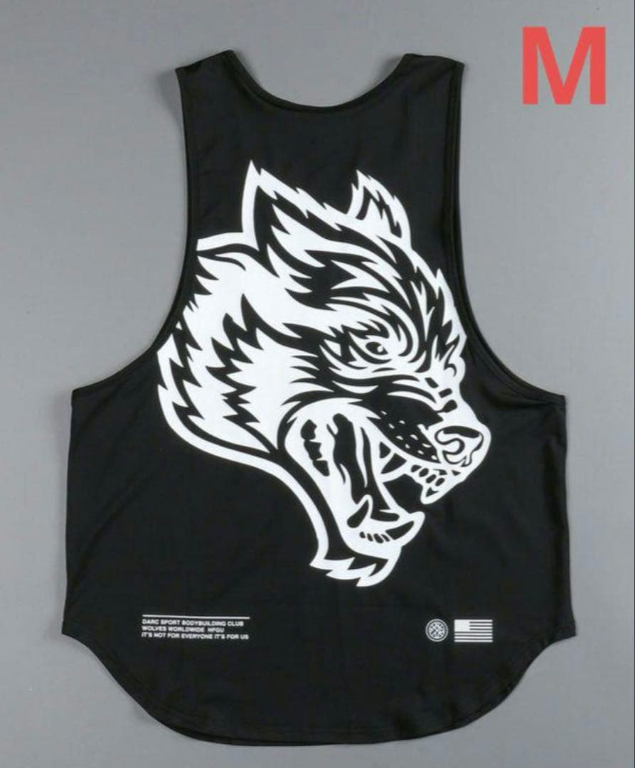 424レア　ダルクスポーツdarc sport タンクトップ　M　ドライ　黒