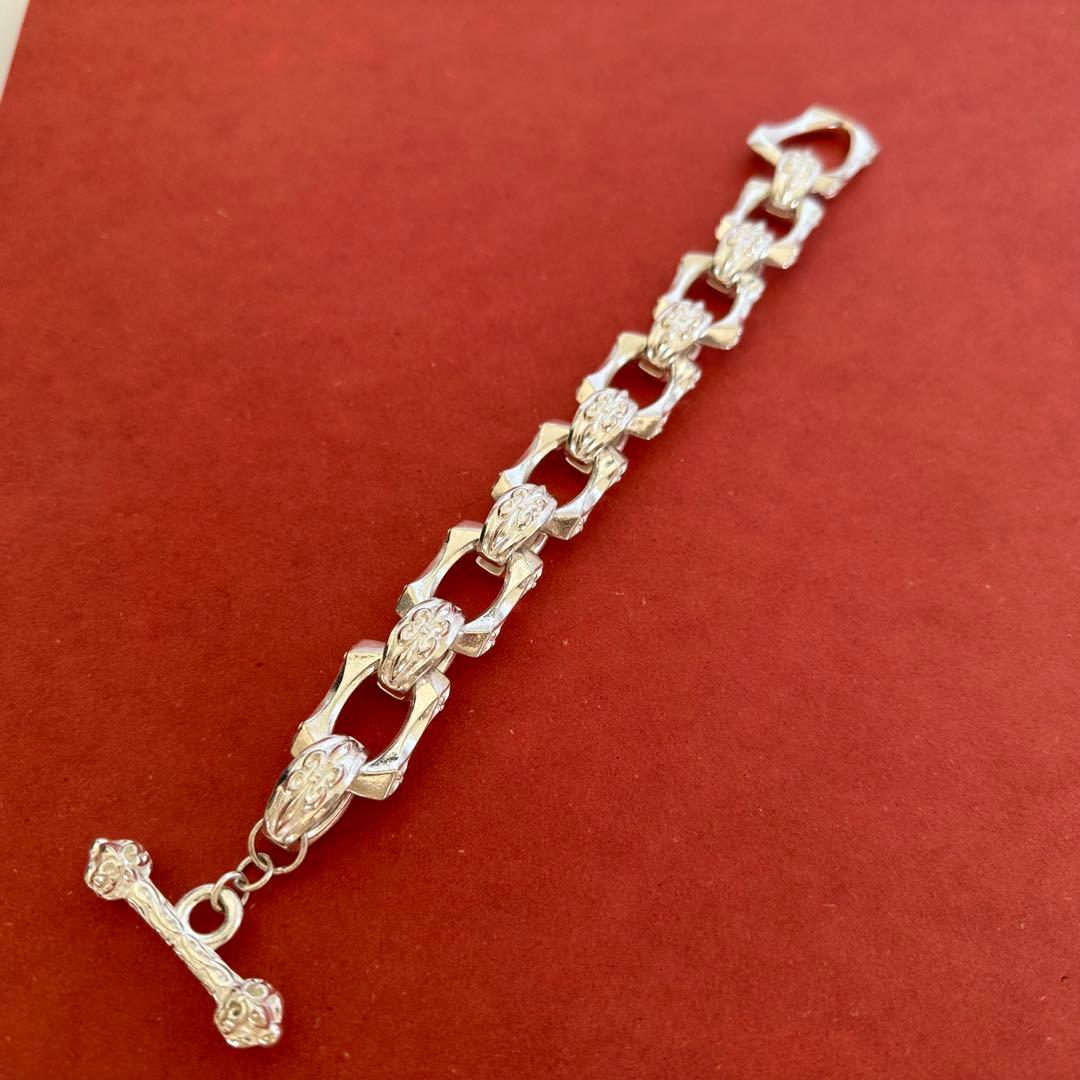 2点　シルバー925刻印　リンクチェーンブレスレット　ビンテージ