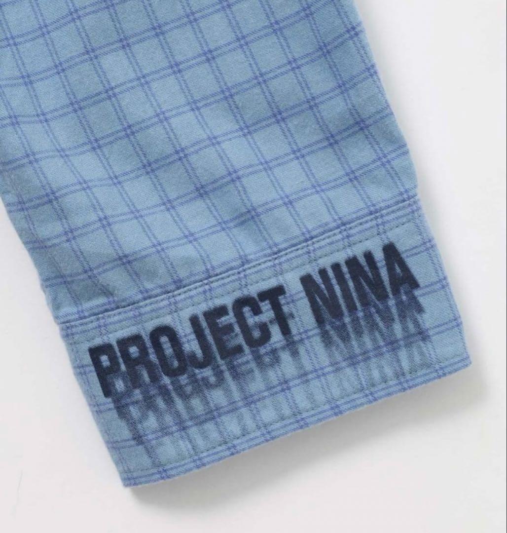 ニコアンド　ストレンジャーシングス　コラボチェックフードシャツ　タグ付き新品