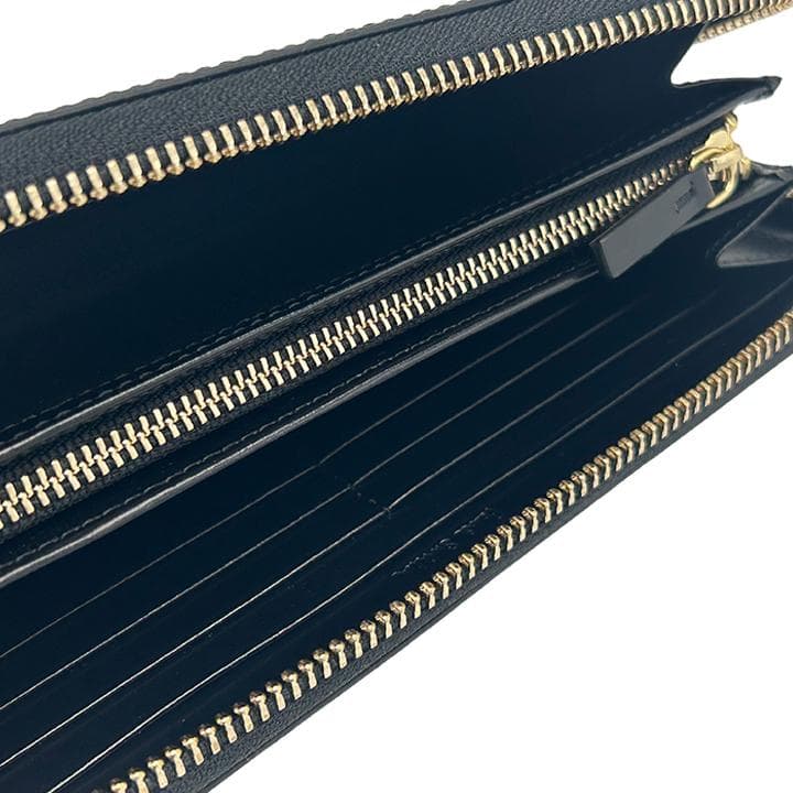 新品 ポールスミス ラウンドジップ 長財布 ブラック 黒 シティエンボス★703