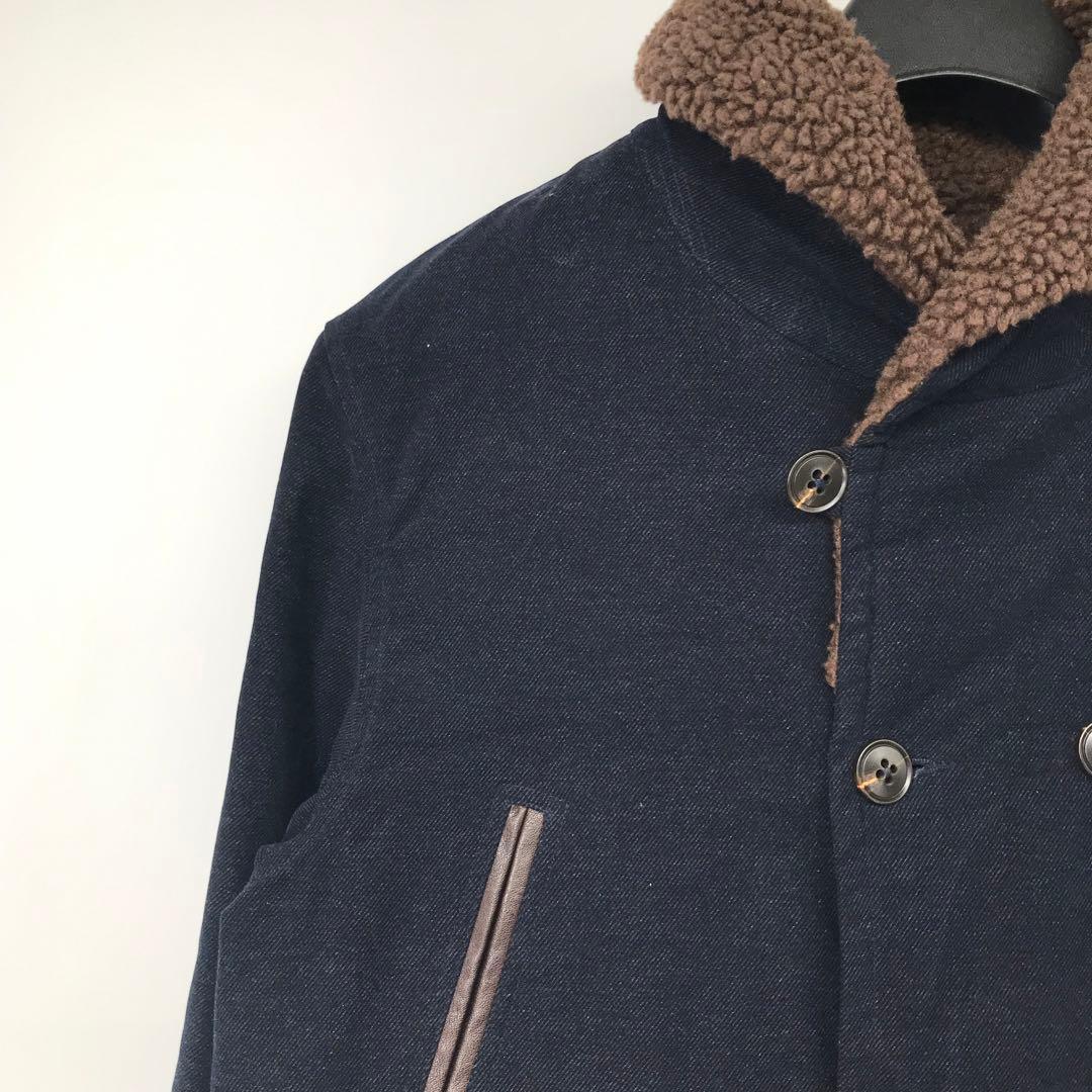 アットダーティー　コート　XL　ネイビー　ボア