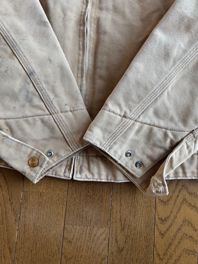90〜00s カーハート デトロイトジャケット L相当 ベージュ