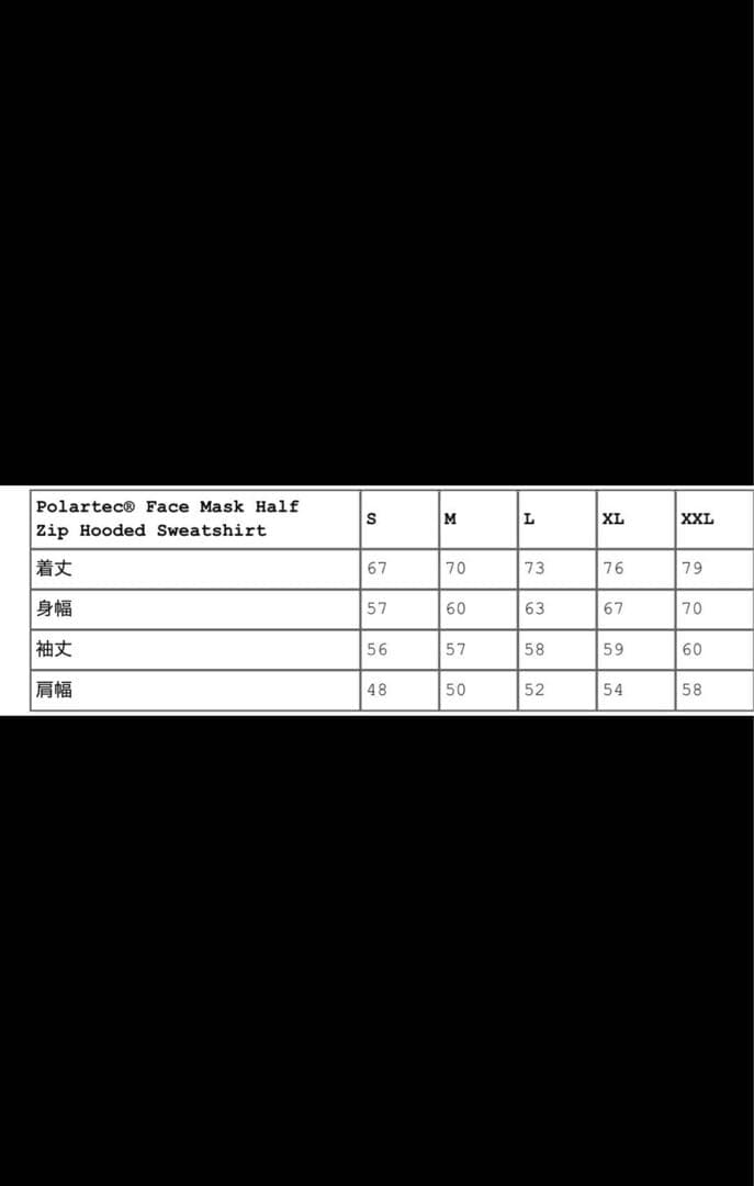 トップス Polartec Face Mask Half Zip Hoodie sizeM