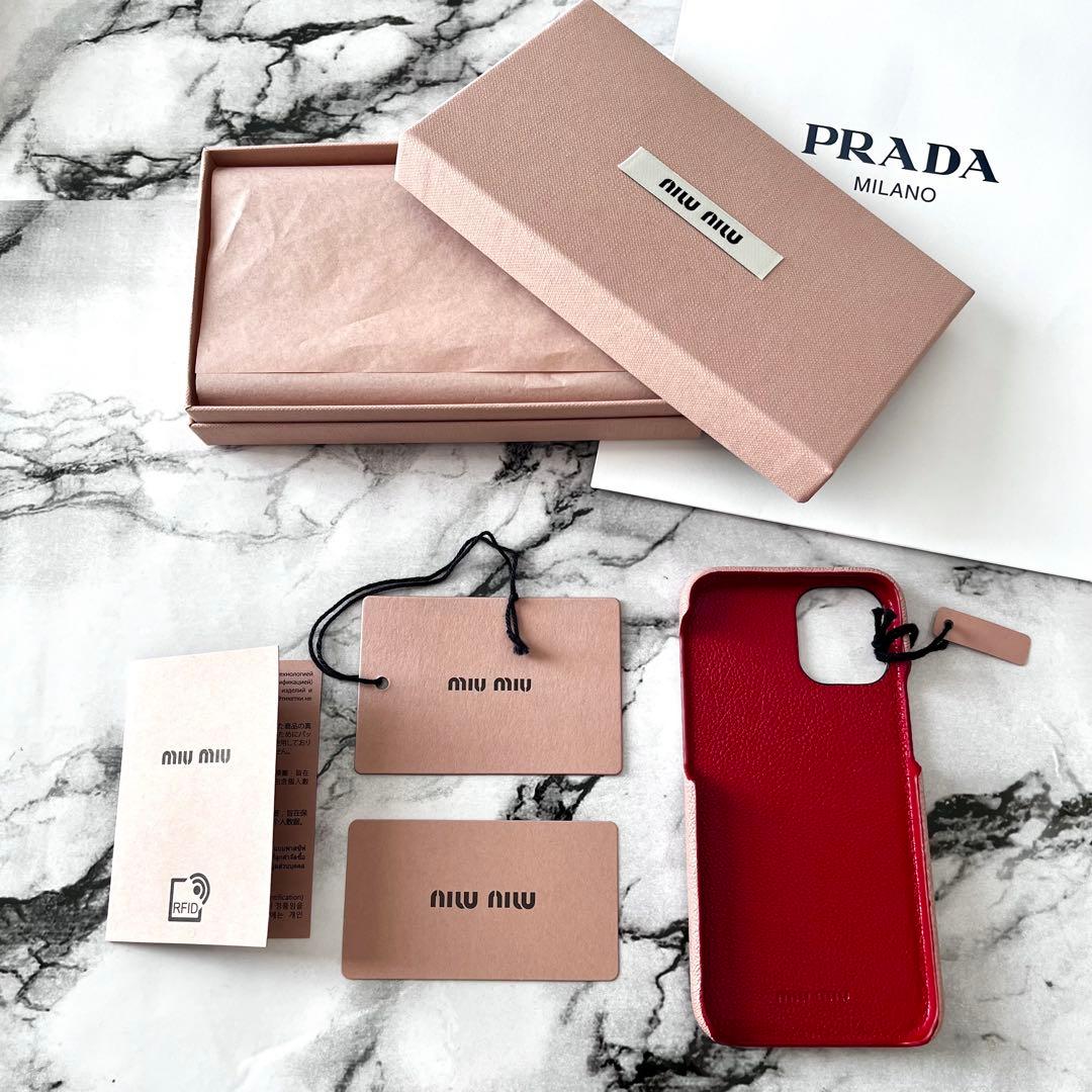 【新品未使用】miumiu iPhone12mini ケース　ミュウミュウ