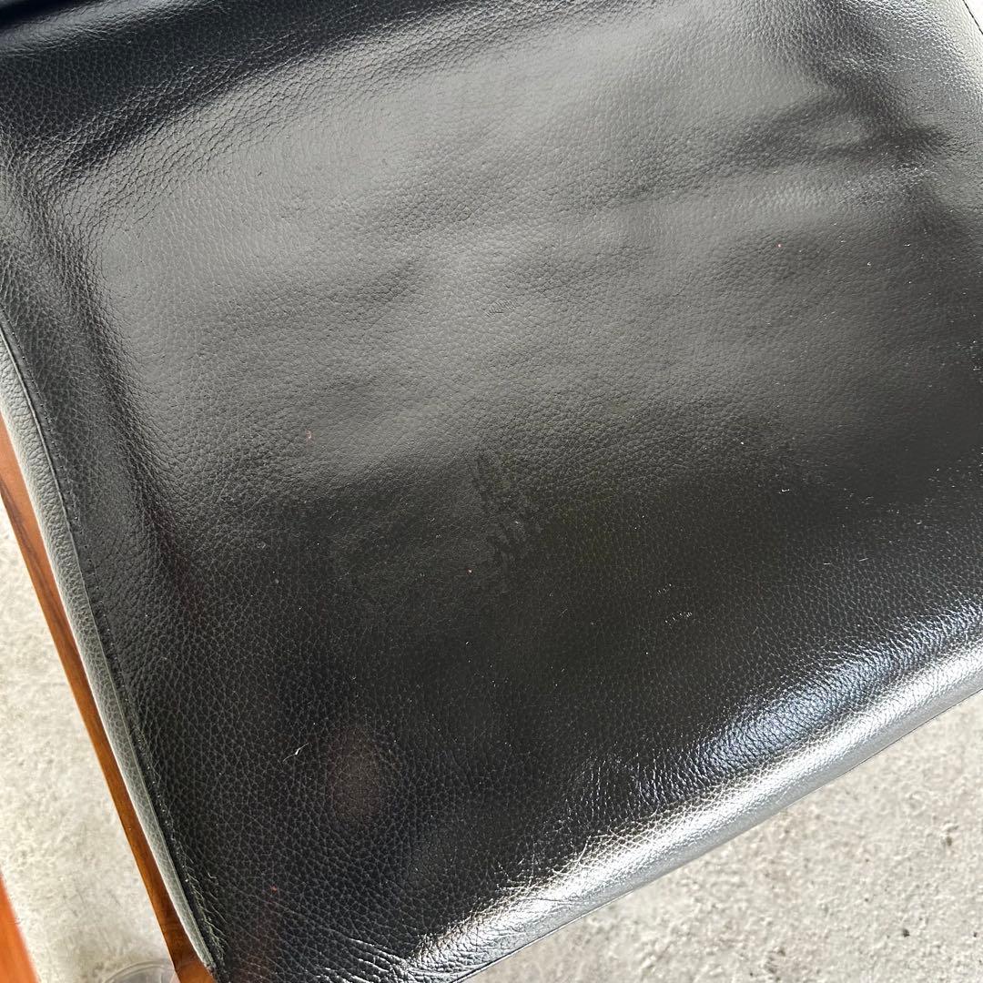 SHIGIYAMA ウォールナット ミッドセンチュリー アームチェア 天然皮革