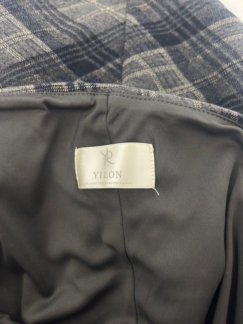 ワンピース YILON one shoulder check mini op