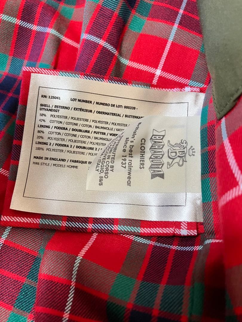 BARACUTA HARRINGTON G9ジャケット 38サイズ オリーブ