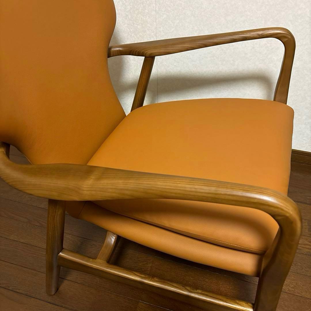 【極美品】フィンユール ラウンジチェア 総革 リプロダクト