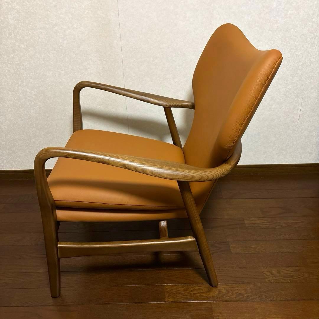 【極美品】フィンユール ラウンジチェア 総革 リプロダクト