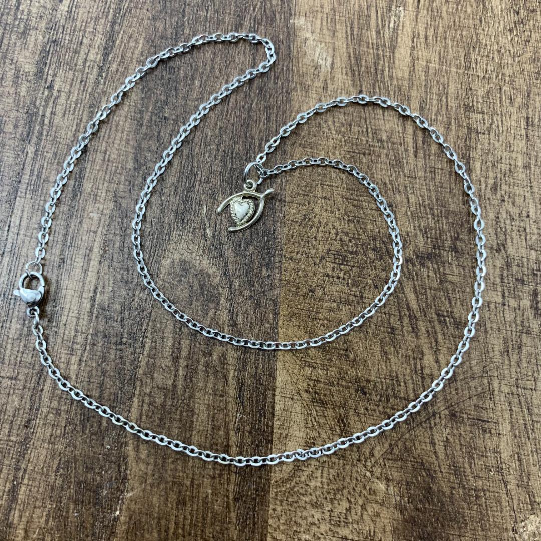 スウィートハートジュエリー ウィッシュボーン シルバー ヴィンテージ ネックレス