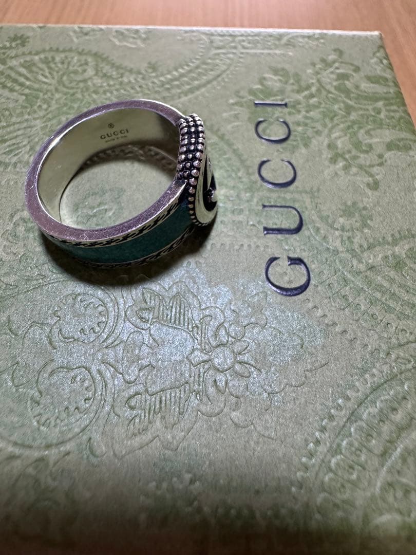 グッチ インターロッキング GG ターコイズリング