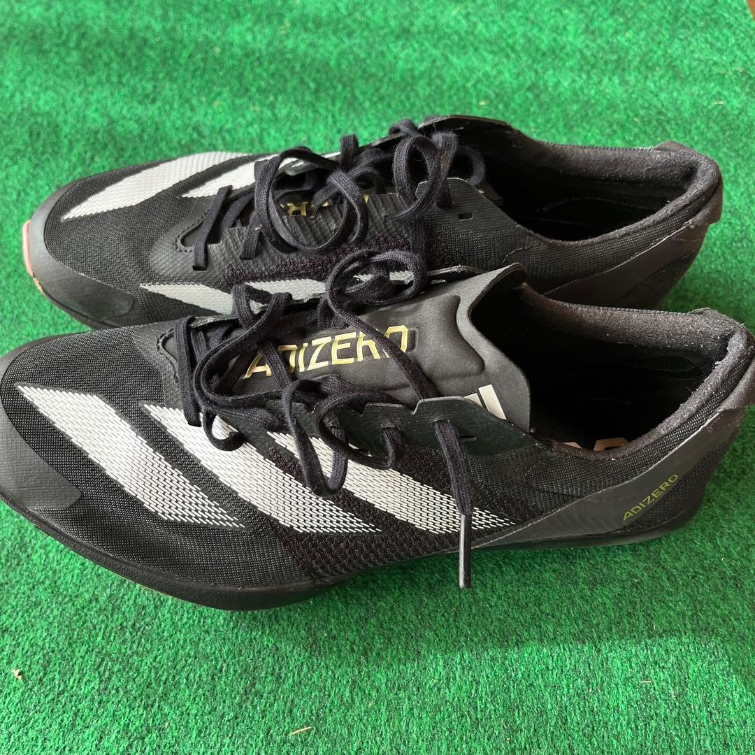 陸上競技スパイク アディゼロフィネス 26.0cm 完売品　黒