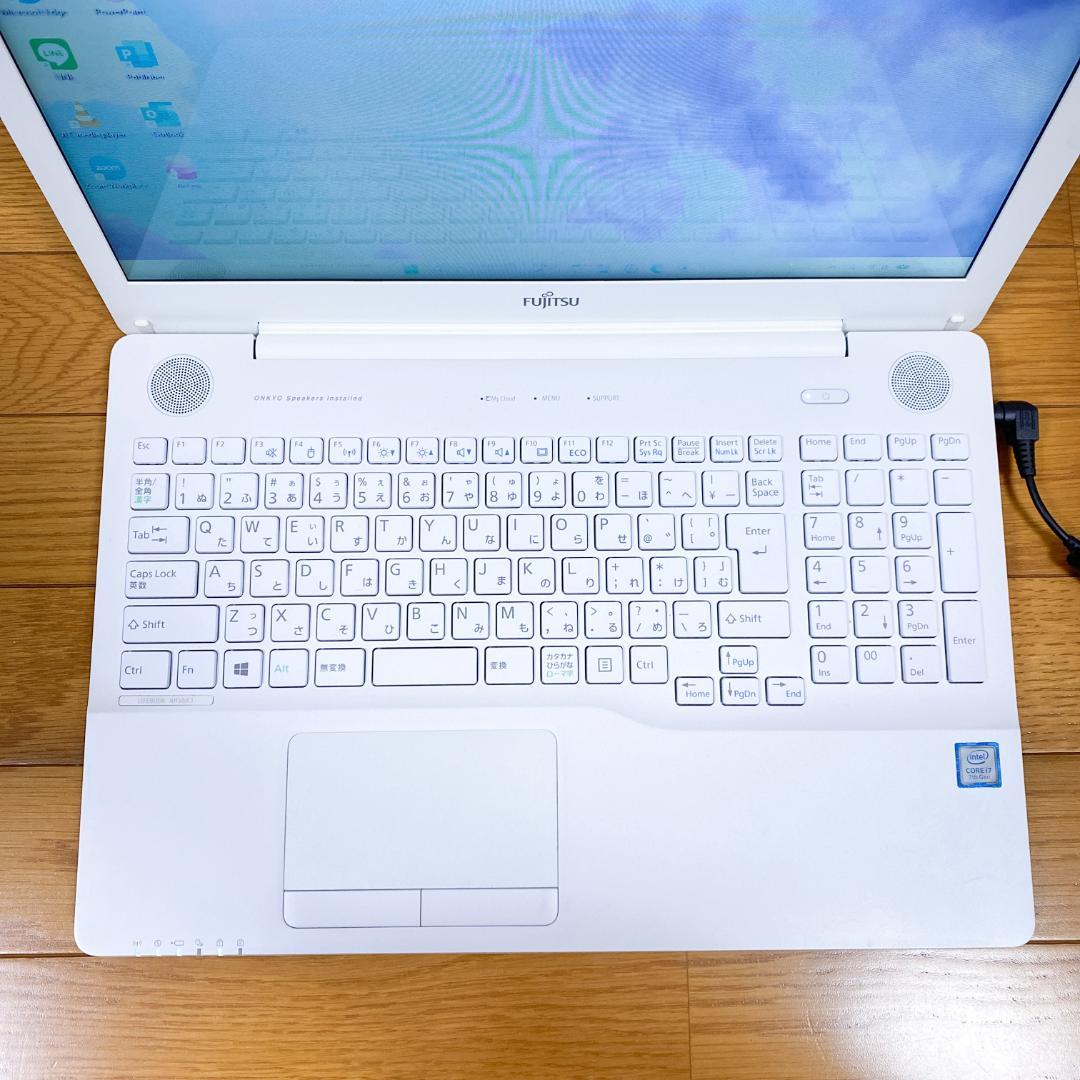 美品✨オフィス2021 高性能i7 SSD512メモリ16 富士通ノートパソコン