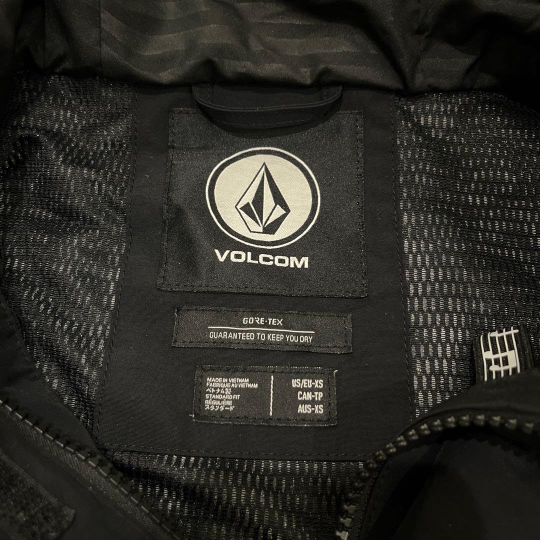 VOLCOM GORE-TEX フード付きジャケット 黒/青/灰