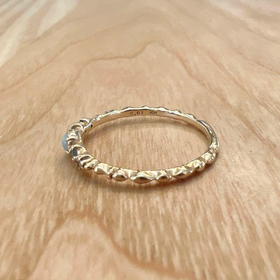 ★1/5迄 寿司さま専用★ NOJESS K10 ダイヤモンド オパール リング