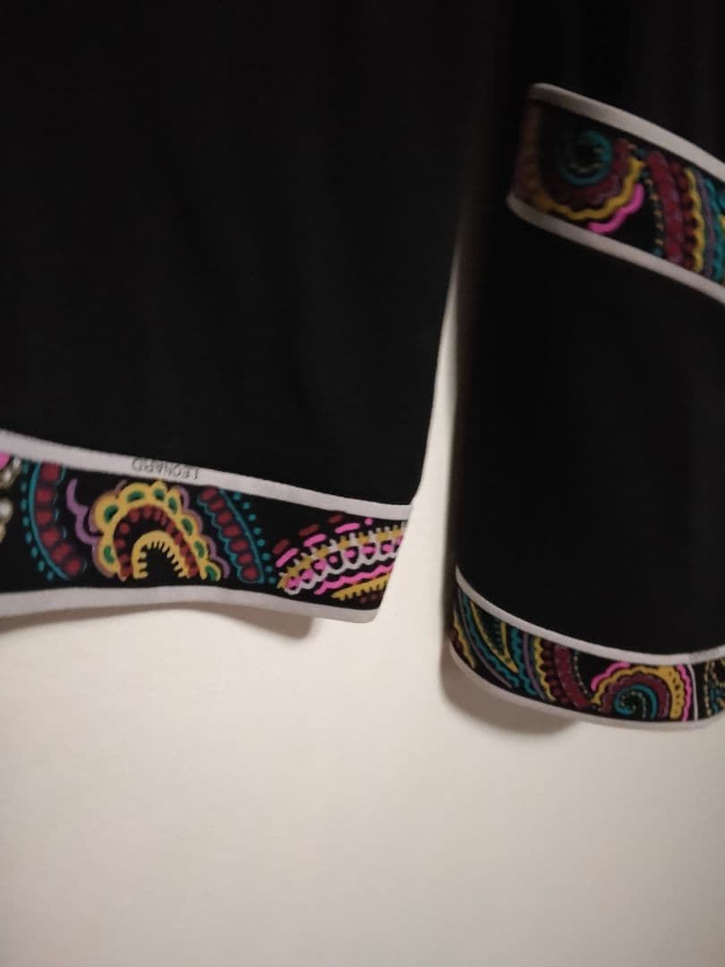 LEONARD ブラックカーディガン