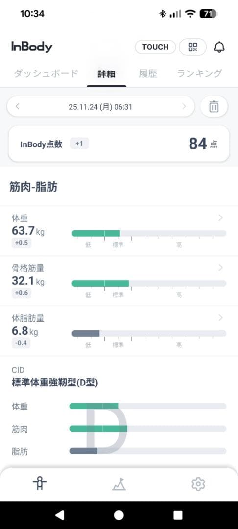 InBody(インボディ) Dial H20B 家庭用 体重計 体組成計