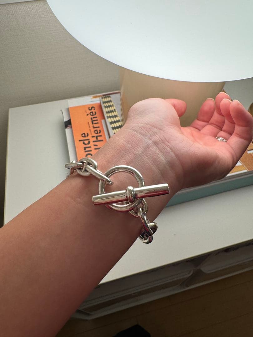 オーダー シルバー 925 アンカーチェーン ブレスレット シェーヌ MM