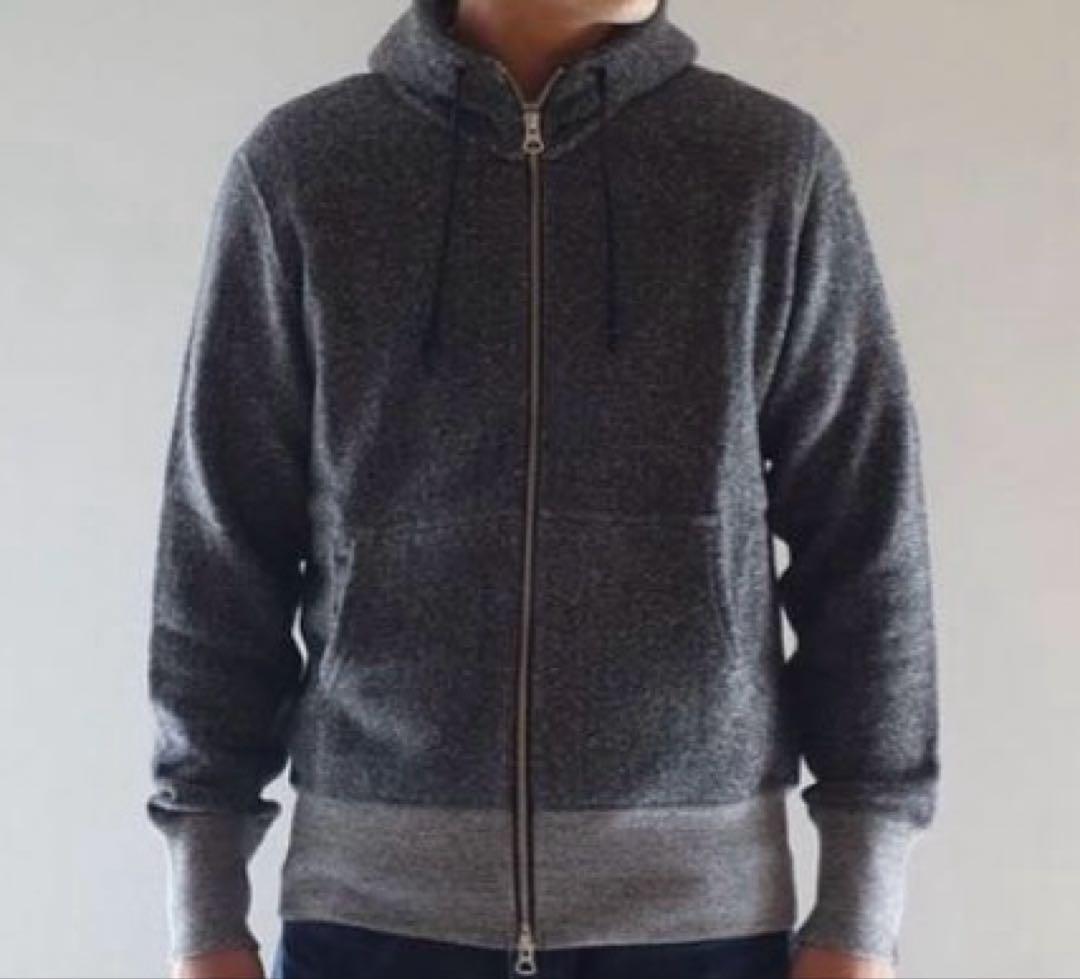 ループウィラー ジップパーカー M ゴマシオ 黒