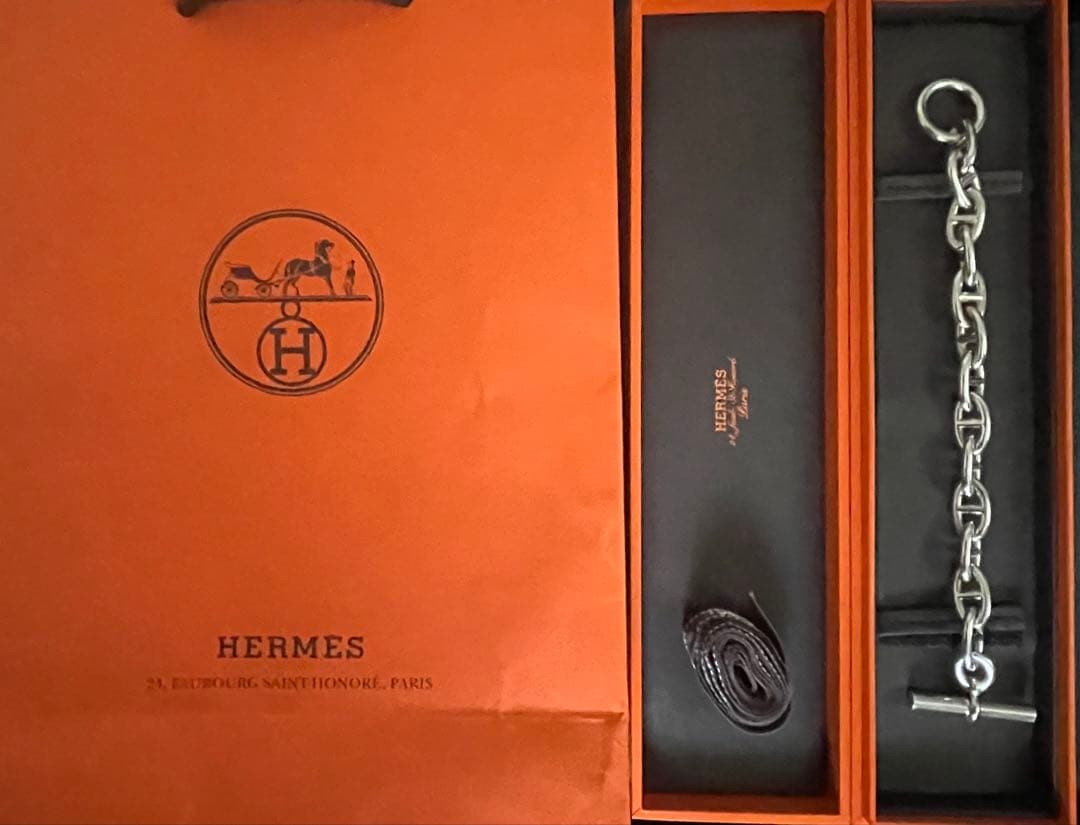 【美品】国内正規店レシート付き　HERMES シェーヌダンクル　GM13コマ