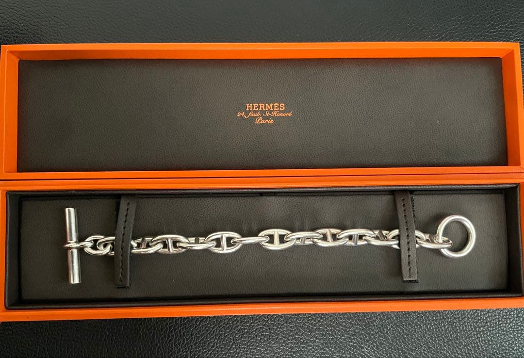 【美品】国内正規店レシート付き　HERMES シェーヌダンクル　GM13コマ