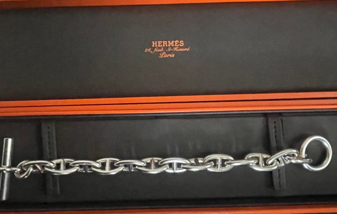 【美品】国内正規店レシート付き　HERMES シェーヌダンクル　GM13コマ