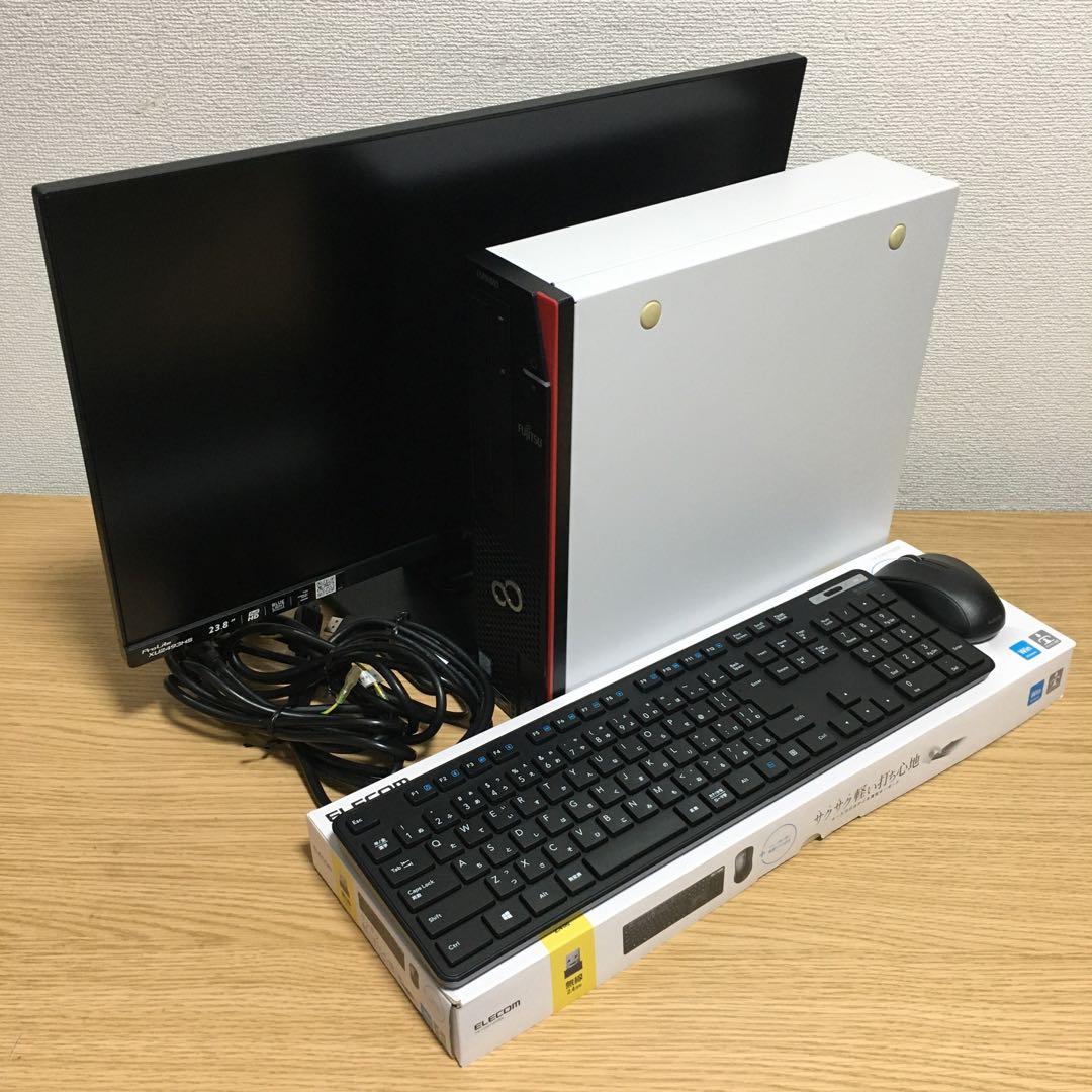 富士通 ESPRIMO Win11 快適デスクトップ 23.8'モニター 取説付