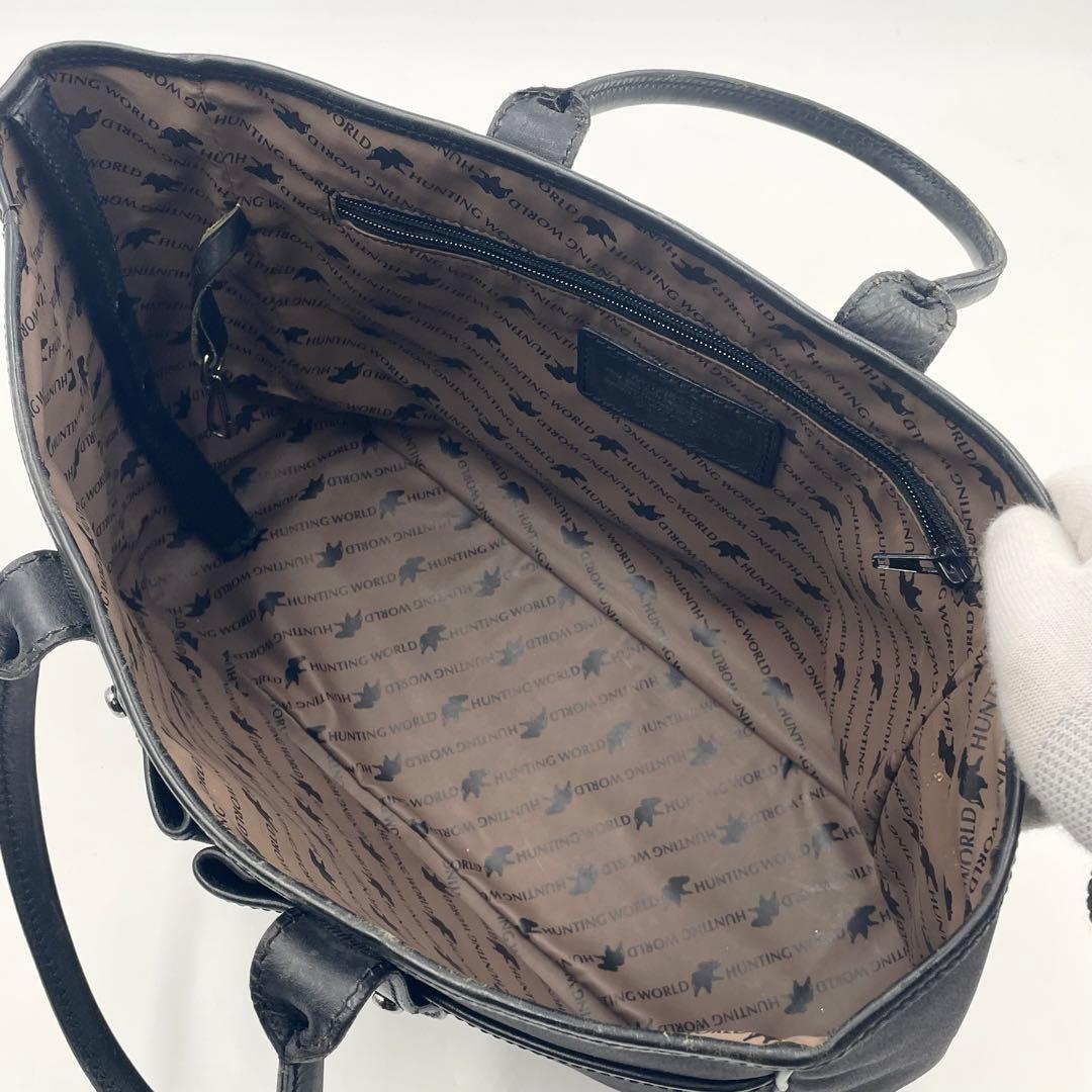 HUNTING WORLD サファリ キャンバス トートバッグ ビジネス A4可