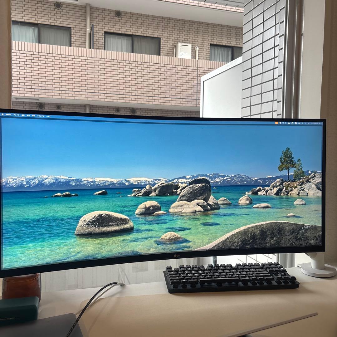 【美品】LG 34インチウルトラワイドモニター 34WP60C-B UWQHD