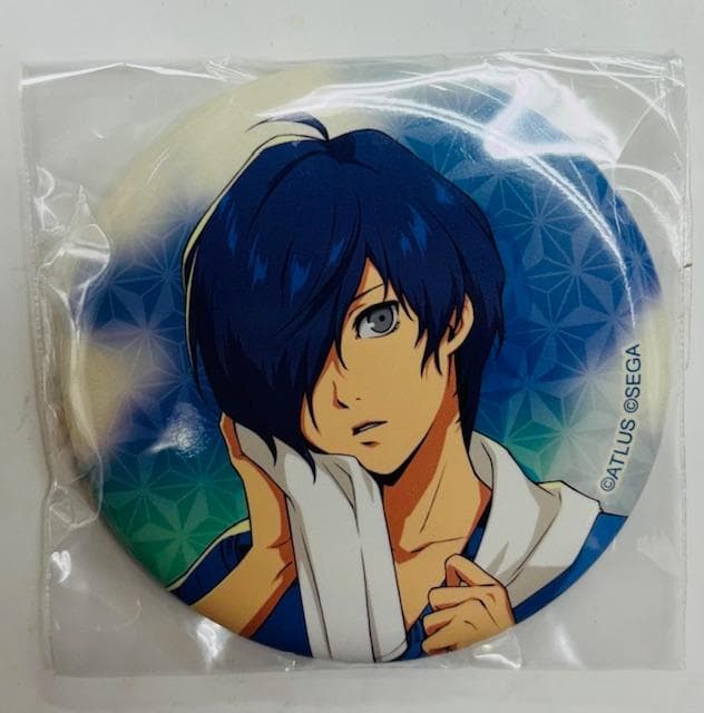 ペルソナ３　極楽湯　キタロー　主人公 缶バッジ