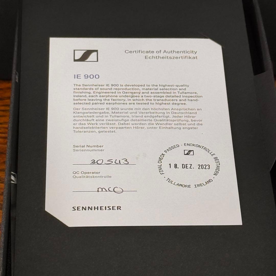 Sennheiser IE900 ゼンハイザー【付属品完備】