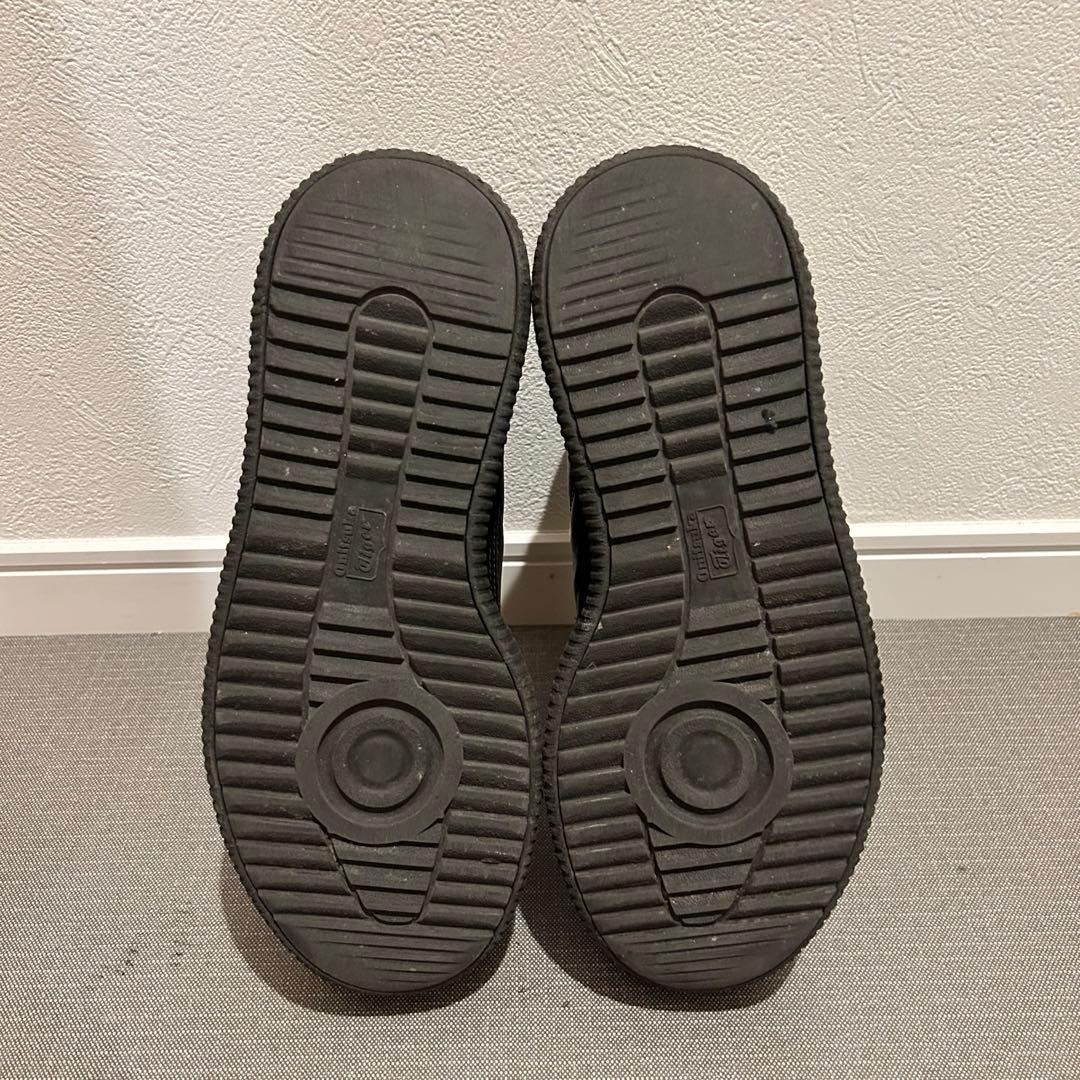 オニツカタイガー スニーカー 黒 ブラック 厚底 26.5 美品 使用感無し