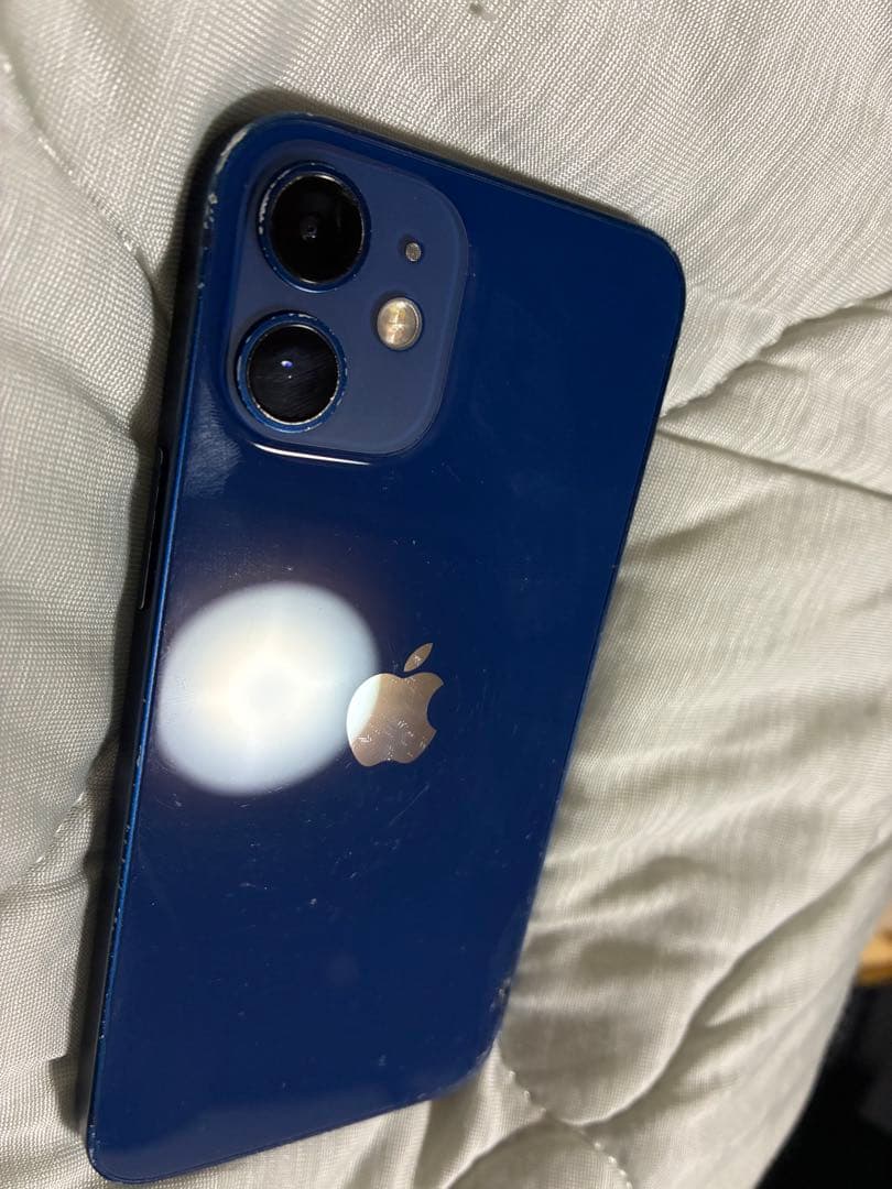 Apple iPhone 12mini ブルー 本体 128GB 傷あ