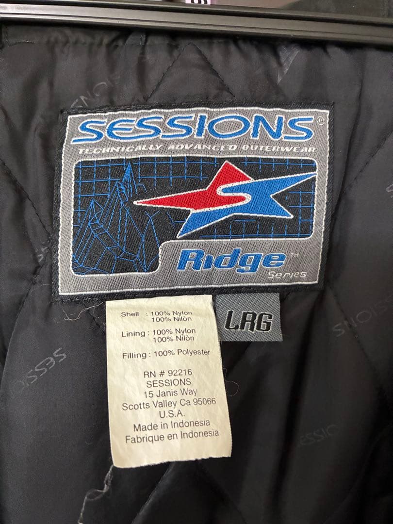 SESSIONS × SIMS スノボウェア 上下セット 90s Y2K