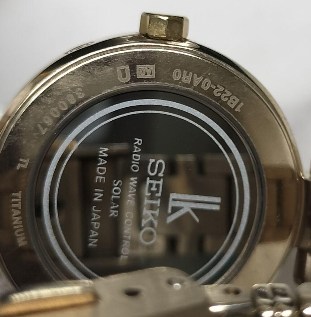 セイコー ルキア カリテ 電波ソーラー シェル文字盤 11Pダイヤ チタン
