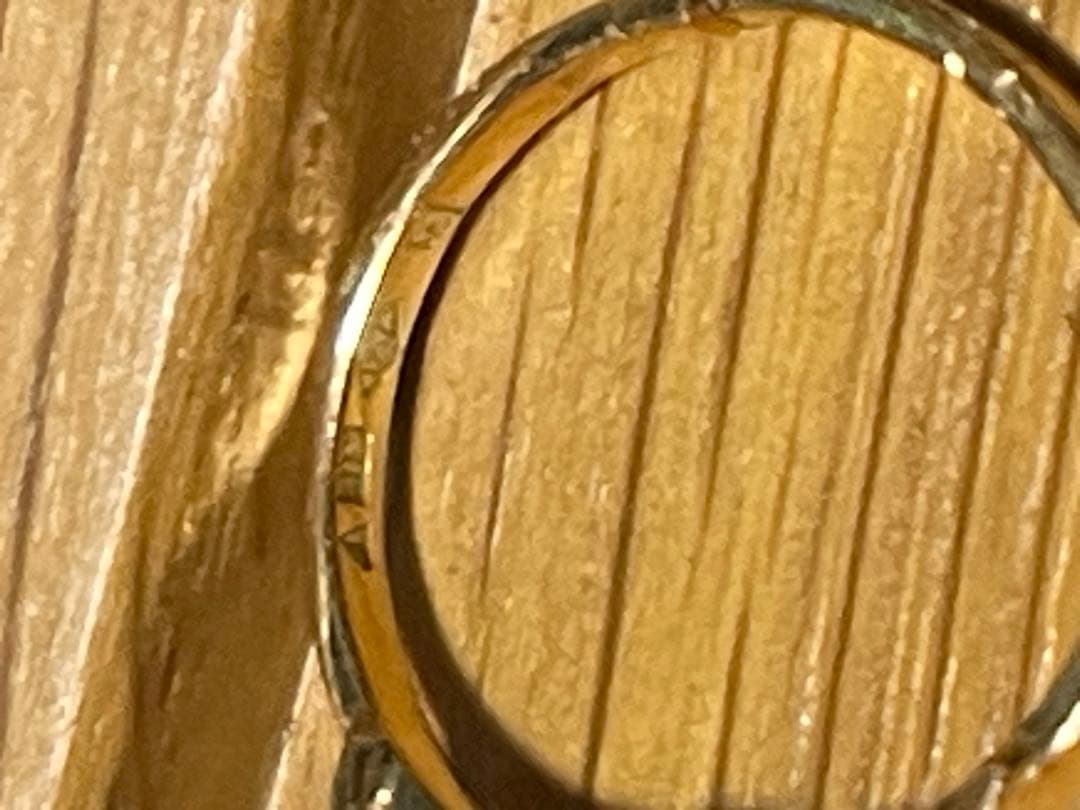 専用/訳あり・破損k18・本真珠リング