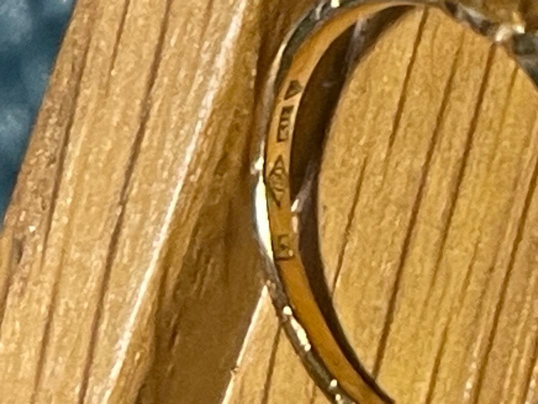 専用/訳あり・破損k18・本真珠リング